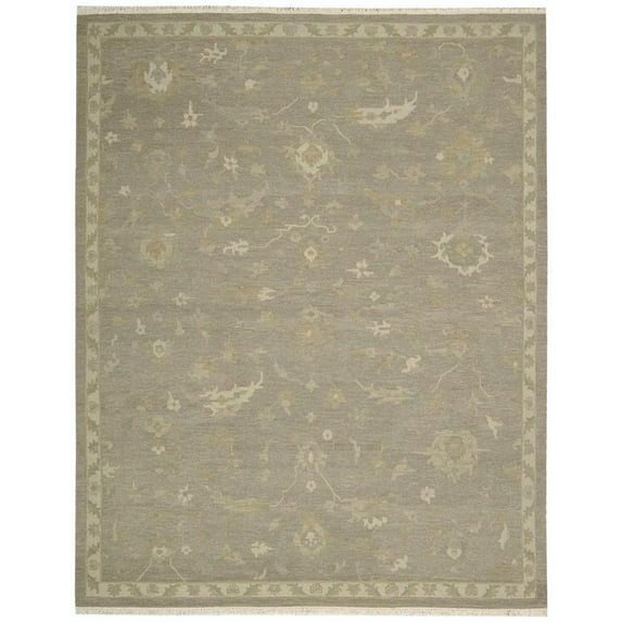 Nourison Nourmak Encore Area Rug Taupe 5' 6" x 7' 5" 6' x 9' Indoor,Handmade Ivory