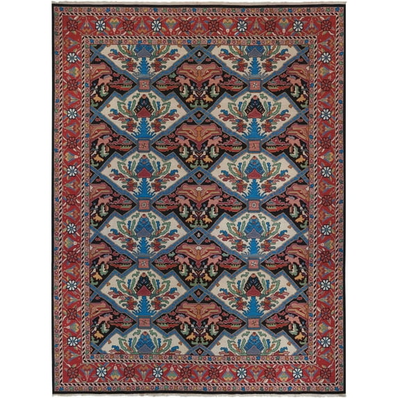 Nourison Nourmak SK48 Area Rug Multi 5' 10" x 8' 10" 6' x 9' Indoor,Handmade Living Room,Bedroom,Dining Room Gold