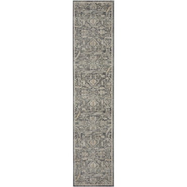 Nourison Nyle Bohemian Floral Navy Multicolor 2'3" x 12' Area Rug, (2x12)