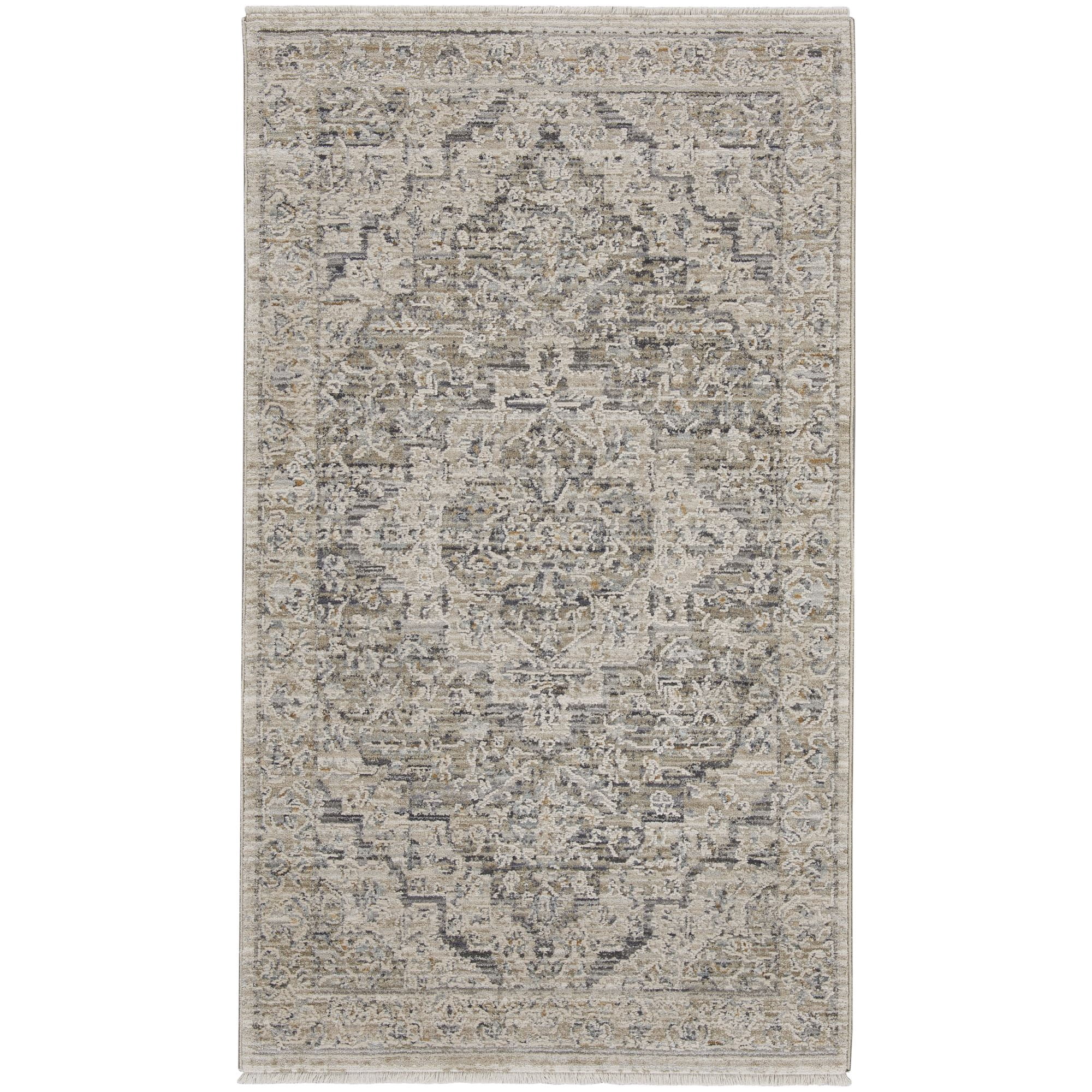 Nourison Nyle Medallion Bohemian Indoor Rug Ivory Taupe 2'6" x 4'6"