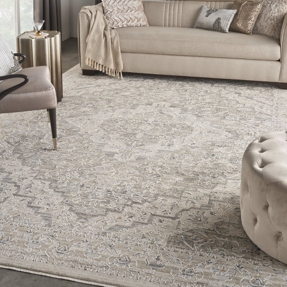 Nourison Nyle Bohemian Persian Ivory Taupe 7'10" x 10'1" Area Rug, (8x10)