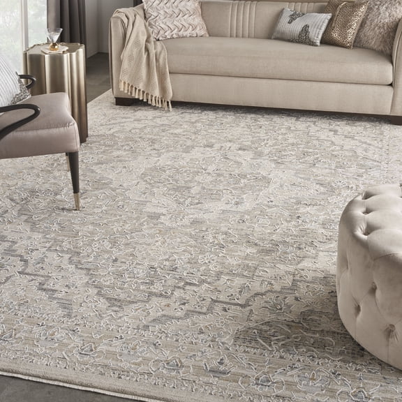Nourison Nyle Bohemian Persian Ivory Taupe 9'10" x 13'6" Area Rug, (10x13)
