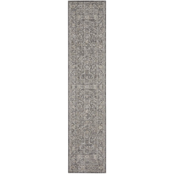 Nourison Nyle Bohemian Persian Slate Multicolor 2'3" x 8' Area Rug, (2x8)