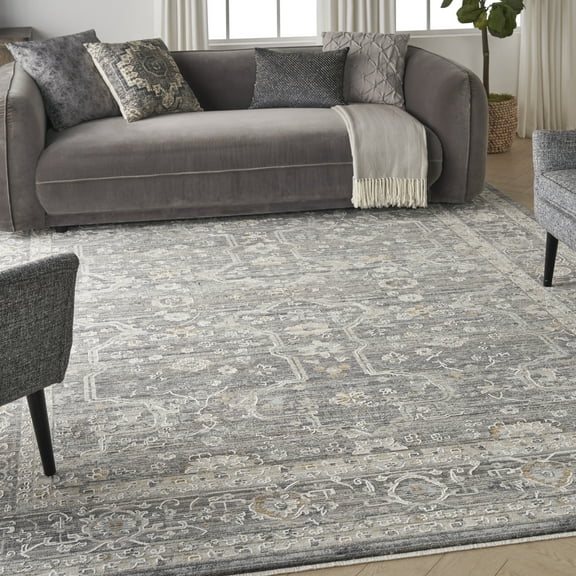 Nourison Nyle Bohemian Persian Slate Multicolor 7'10" x 10'1" Area Rug, (8x10)