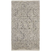 Nourison Nyle Floral Bohemian Indoor Rug Ivory/Grey/Blue 26" x 46"