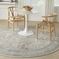 thumbnail image 1 of Nourison Nyle Persian Ivory/Grey/Blue 7'10" x ROUND Area Rug, (8 Round), 1 of 8