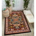 thumbnail image 1 of Nourison Oakdale 5'3" x 7'3" Black Center Medallion Indoor Rug, 1 of 6