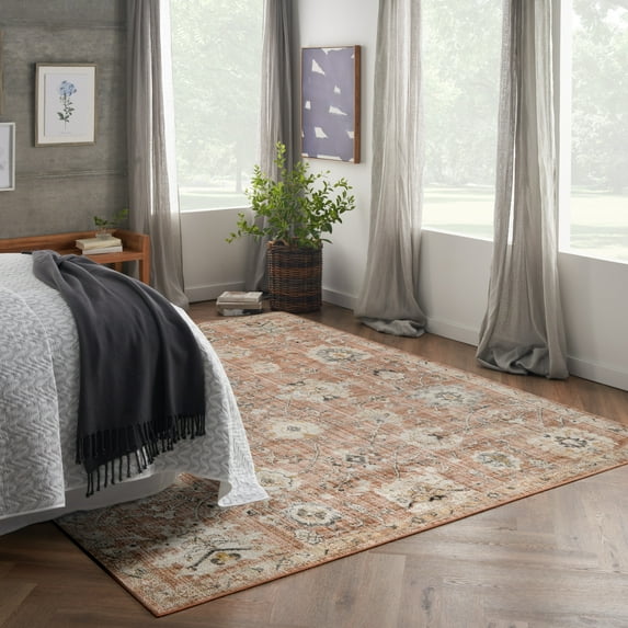 Nourison Oushak Home 10' x 14' Rust Vintage Indoor Rug