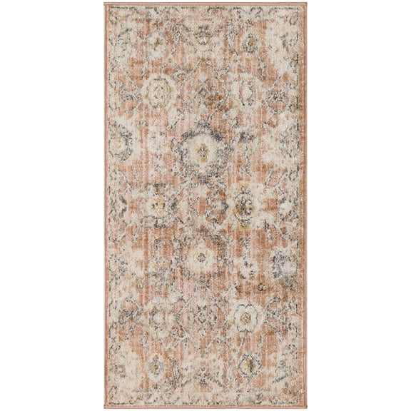 Nourison Oushak Home 2' x 4' Rust Vintage Indoor Rug