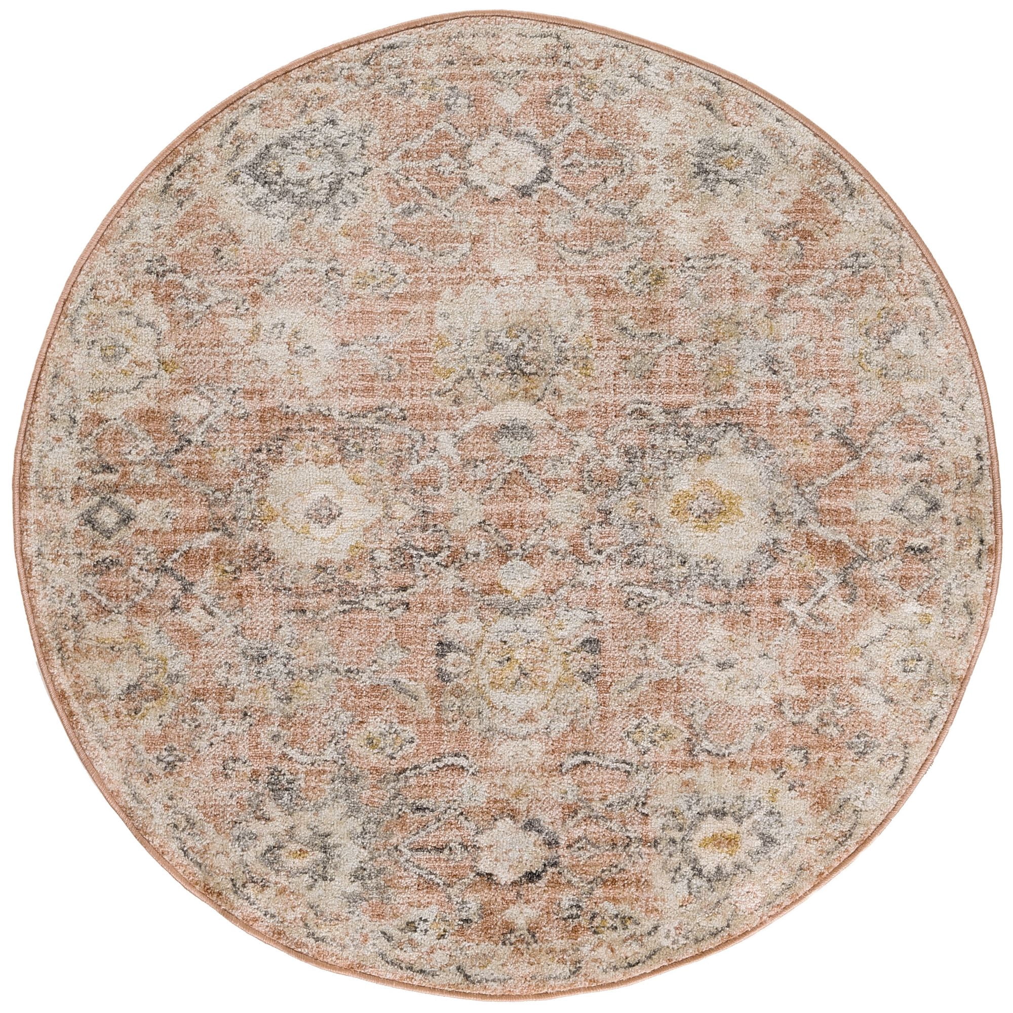 Rust Round Rug Nourison Oushak Home 7'10