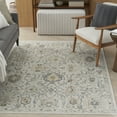 thumbnail image 1 of Nourison Oushak Home Persian Grey 5'5" x 7'3" Area Rug (5x7), 1 of 8