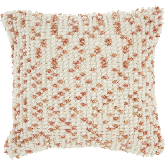 Nourison Outdoor Pillows Coral Decorative Throw Pillow , 18"X18"