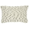 thumbnail image 1 of Nourison Outdoor Pillows Grey Decorative Throw Pillow , 14"X20", 1 of 5