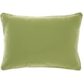 thumbnail image 1 of Nourison Outdoor Pillows Solid Outdoor Pillow Green Decorative Throw Pillow , 14"X20", 1 of 4