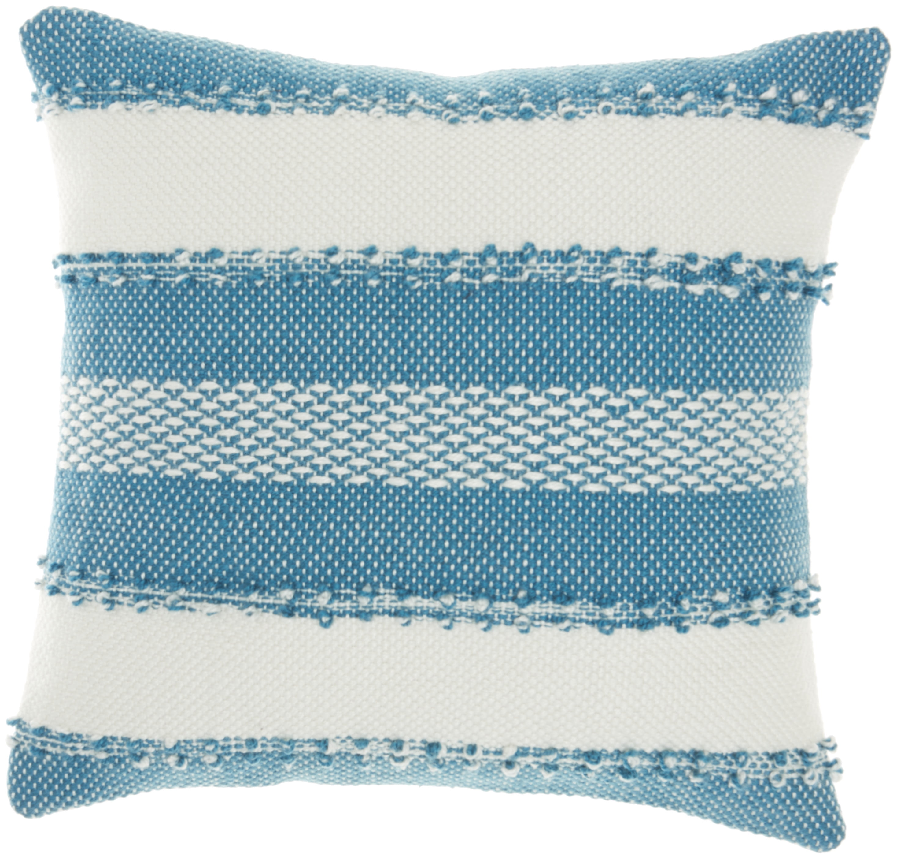 OUTDOOR Uneven Lines Throw Pillow or Cover, Teal/White Print 16, 18, 20 or  26 Sq Pillows/Covers, Striped/Stripe/Line Turquoise Blue