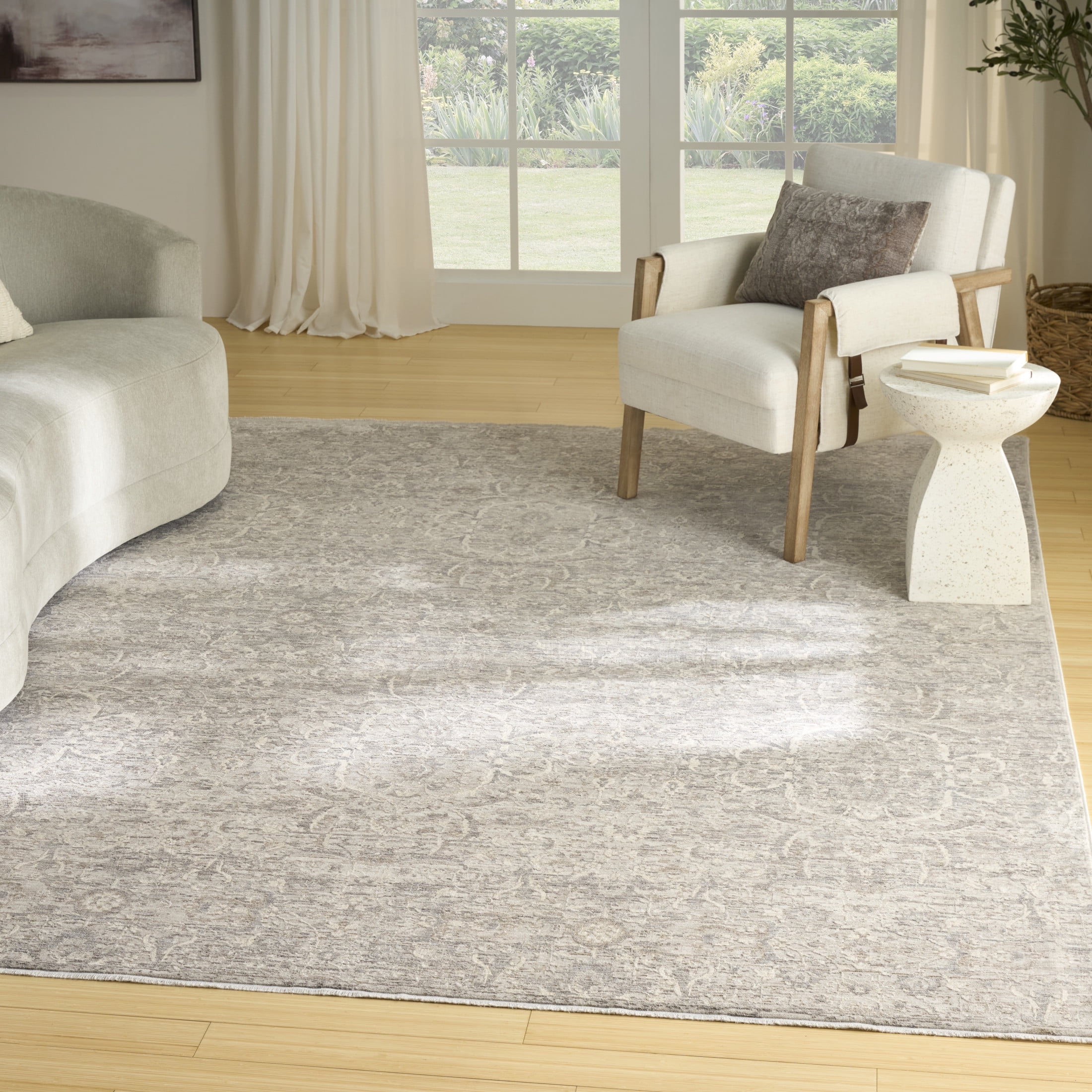 Nourison Outlines 10' x 13' Grey Vintage Indoor Rug