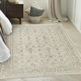 thumbnail image 1 of Nourison Outlines 5'3" x 7'3" Ivory Grey Vintage Indoor Rug, 1 of 8