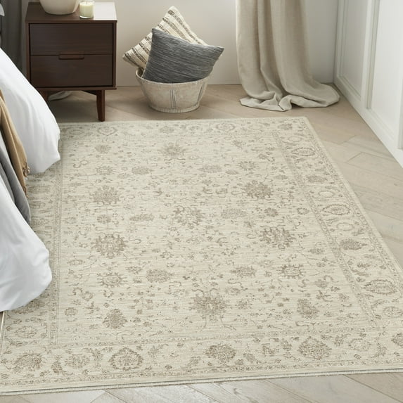 Nourison Outlines 5'3" x 7'3" Ivory Vintage Indoor Rug