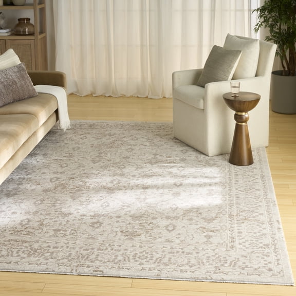Nourison Outlines 7'10" x 9'10" Ivory Grey Vintage Indoor Rug