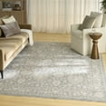 thumbnail image 1 of Nourison Outlines 7'10" x 9'10" Sage Ivory Vintage Indoor Rug, 1 of 8