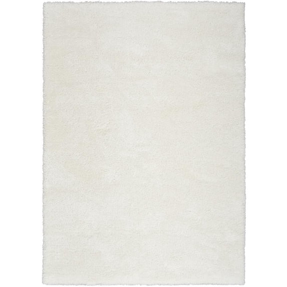 Nourison Pacific Shag Shag Ivory 5'3" x 7'3" Area Rug, (5x7)