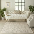 thumbnail image 1 of Nourison Palamos Indoor/outdoor Casual Contemporary Cream Area Rug, 1 of 10