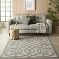 thumbnail image 1 of Nourison Palamos Indoor/outdoor Casual Contemporary Cream Grey Area Rug, 1 of 9