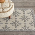 thumbnail image 1 of Nourison Palamos Indoor/outdoor Floral Contemporary Cream Area Rug, 1 of 9
