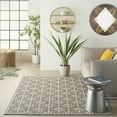 thumbnail image 1 of Nourison Palamos Indoor/outdoor Floral Contemporary Grey Area Rug, 1 of 9