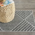 thumbnail image 1 of Nourison Palamos Indoor/outdoor Geometric Contemporary Dark Grey Area Rug, 1 of 10