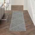 thumbnail image 1 of Nourison Palamos Indoor/outdoor Geometric Contemporary Dark Grey Area Rug, 1 of 9
