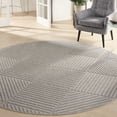 thumbnail image 1 of Nourison Palamos Indoor/outdoor Geometric Contemporary Light Grey Area Rug, 1 of 9