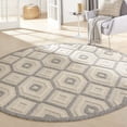 thumbnail image 1 of Nourison Palamos Indoor/outdoor Modern Trellis Cream Area Rug, 1 of 9
