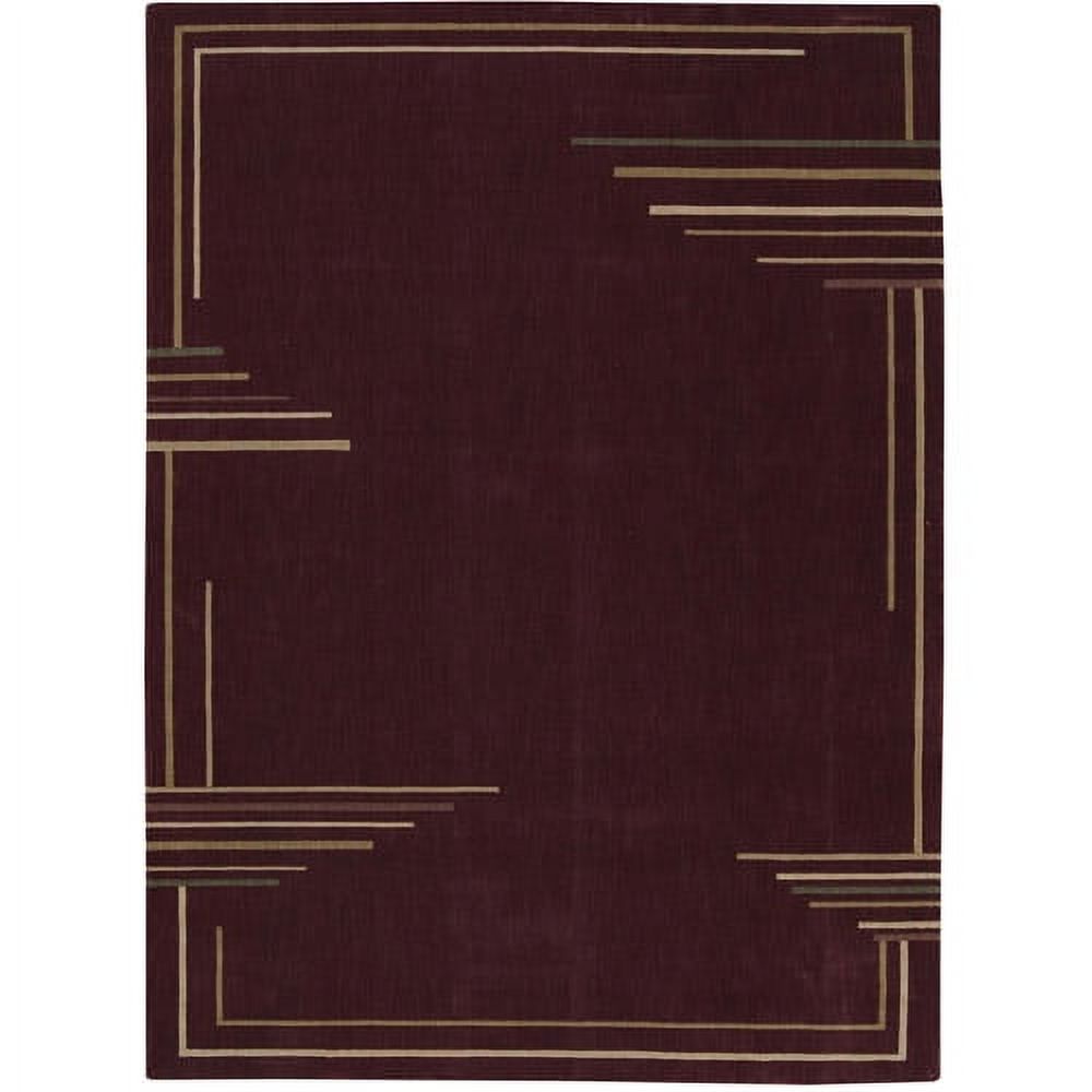 Nourison Parallels Area Rug Brick 3'6