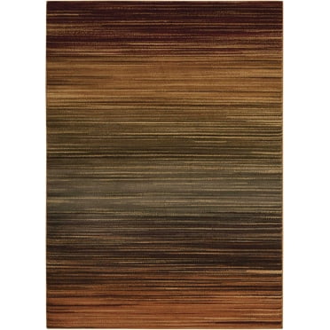 Nourison Paramount Abstract Striped Multicolor 7'10" x 10'6" Area Rug, (8' x 11')