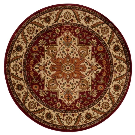 Nourison Paramount Center Medallion Gold 5'3" x ROUND Area Rug, (5 Round)