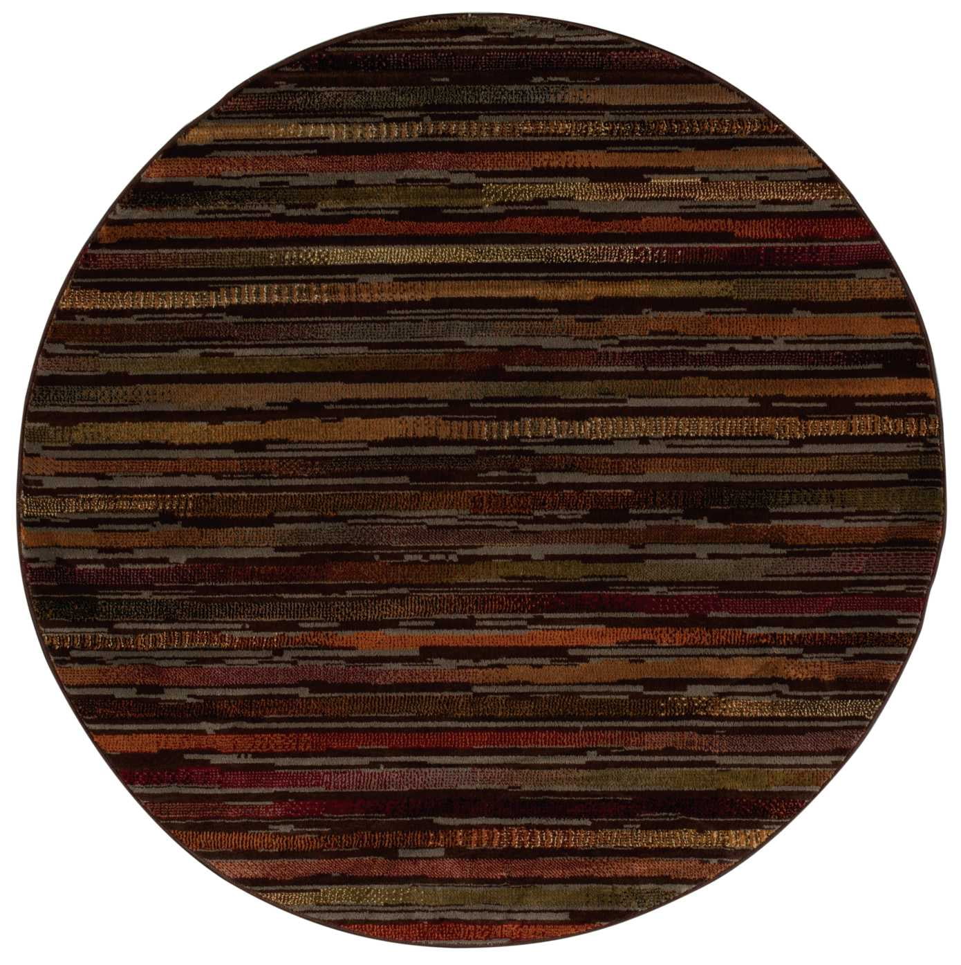 Nourison Paramount Modern Striped Multicolor 5'3