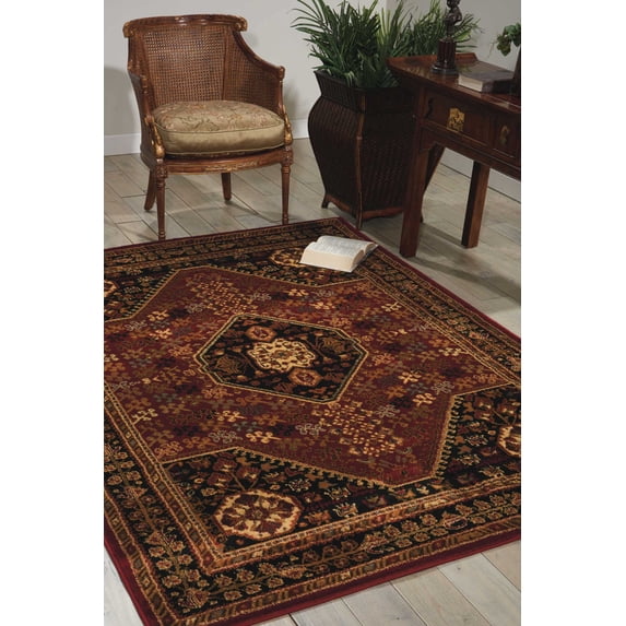Nourison Paramount Red Area Rug PAR21 3'11" x 5'10"