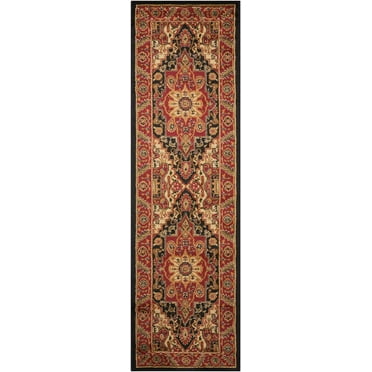 Nourison Paramount Traditional Persian Black 2'2" x 7'3" Area Rug, (7' Runner)