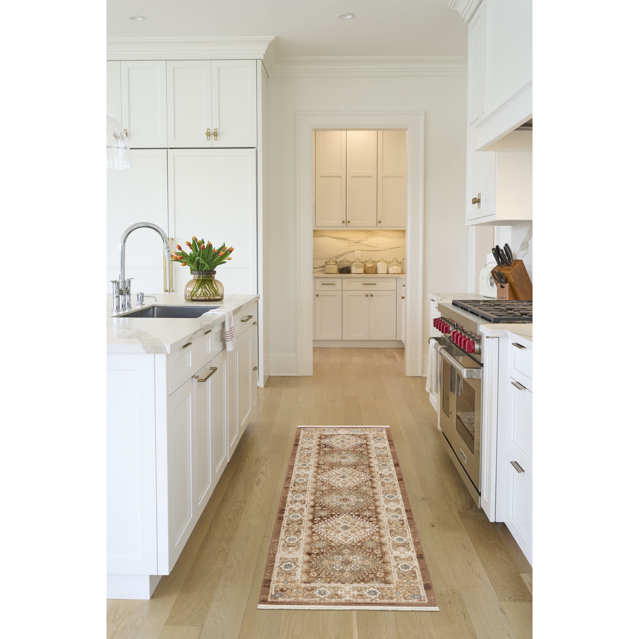 Nourison Pardis 2' x 6' Rust Vintage Indoor Rug