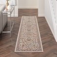 thumbnail image 1 of Nourison Parisa Bordered Indoor Area Rug - 2'3" x 10' Beige, 1 of 7