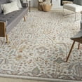 thumbnail image 1 of Nourison Parisa 9'9" x 13'9" Beige Bordered Indoor Rug, 1 of 8