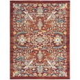 thumbnail image 1 of Nourison Parisa 93" x 117" Wool Indoor Rug in Red Brick French Country, 1 of 9