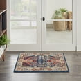 thumbnail image 1 of Nourison Parisa Boho Denim Multi 2' x 3' Area Rug, Plush, Bedroom, Kitchen, Living Room, 1 of 7