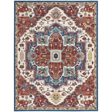 Nourison Parisa Bordered Indoor Area Rug - 7'9" x 9'9" Brick/Ivory