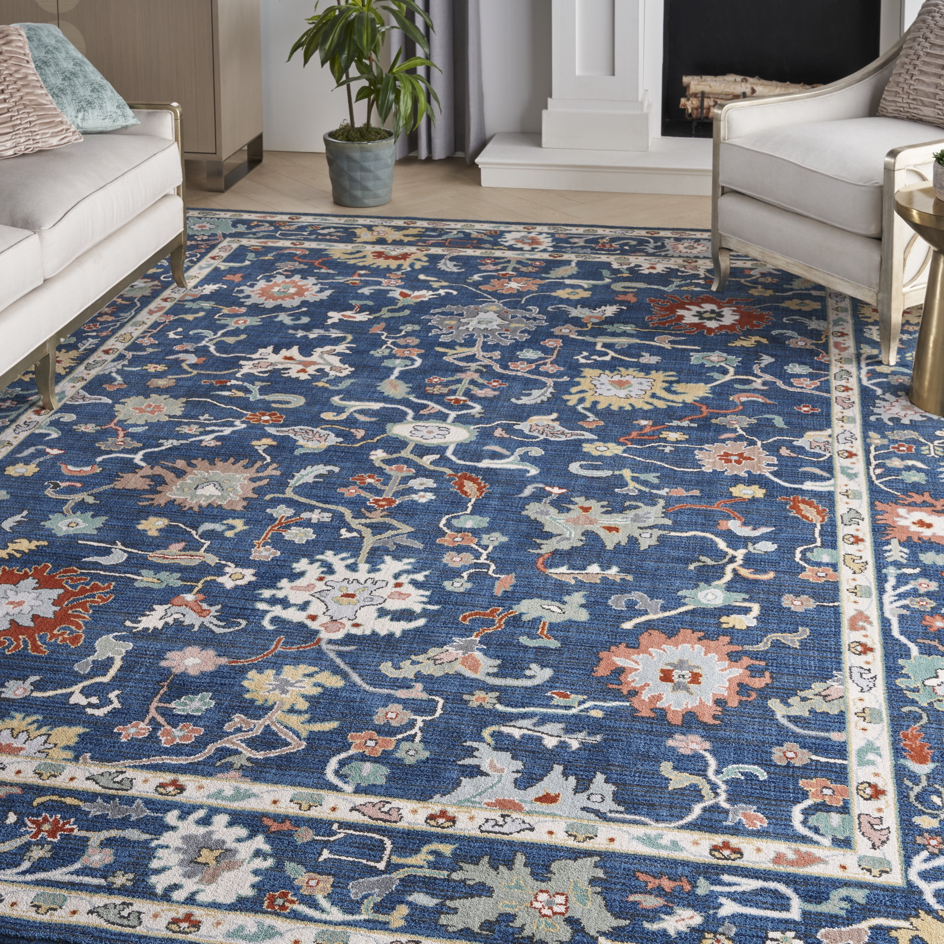 Images French Country Rugs Nourison Parisa French Country Area Rug 12 x 15 - Walmart.com