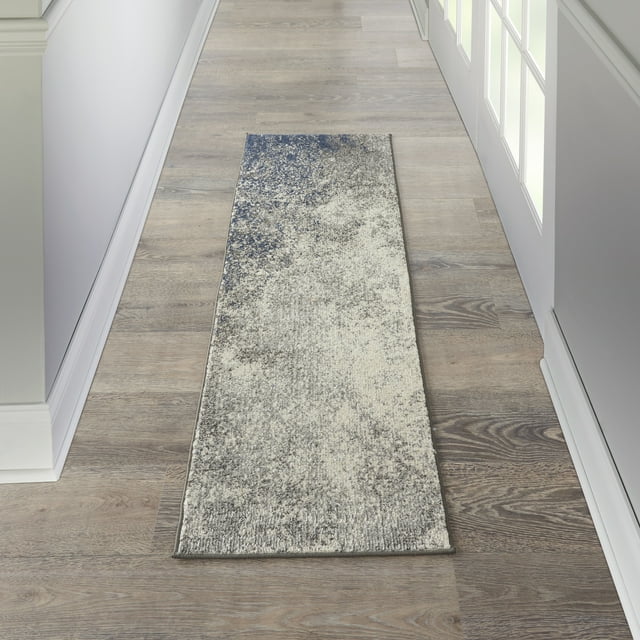 Nourison Passion Abstract Charcoal Ivory 1'10" x 6' Area Rug, (2x6)