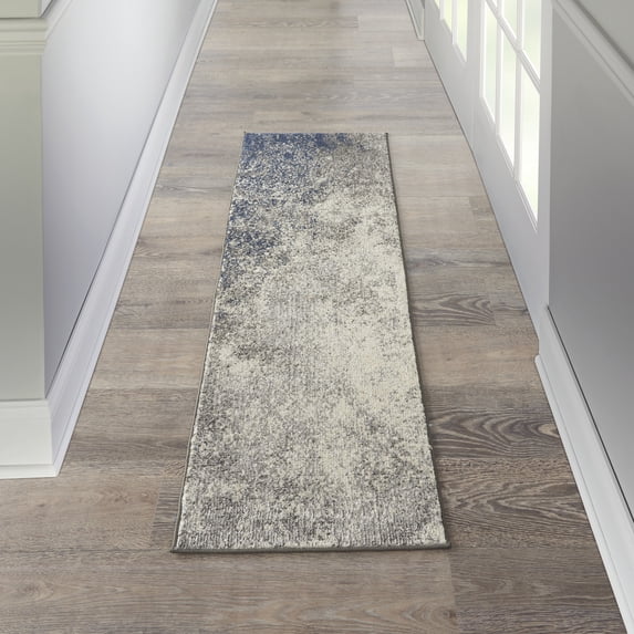 Nourison Passion Abstract Charcoal Ivory 1'10" x 6' Area Rug, (2x6)