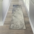 thumbnail image 1 of Nourison Passion Abstract Charcoal Ivory 2'2" x 7'6" Area Rug, (2x8), 1 of 7