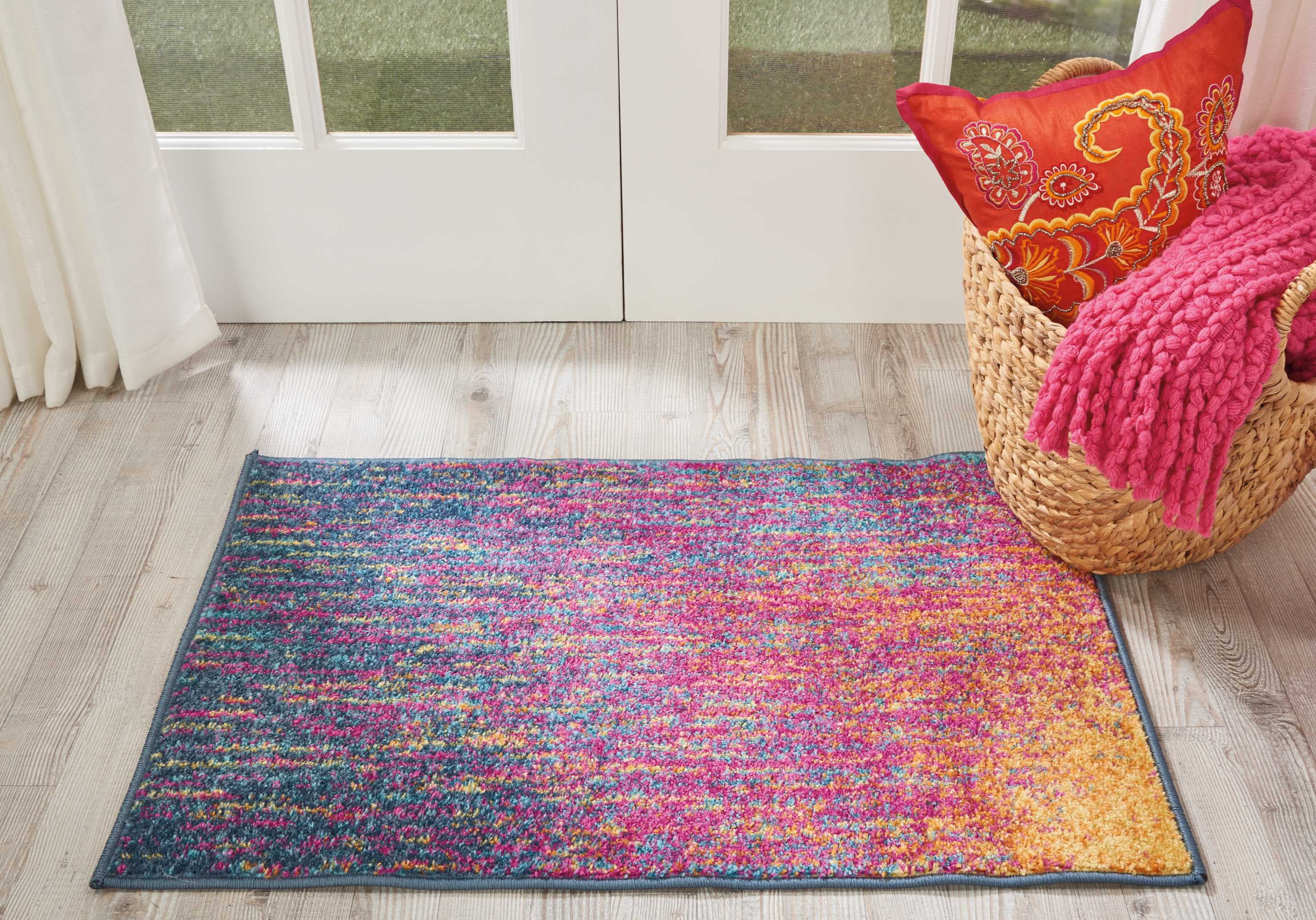 Nourison Passion Abstract Multicolor 1'10" x 2'10" Area Rug, (2x2)
